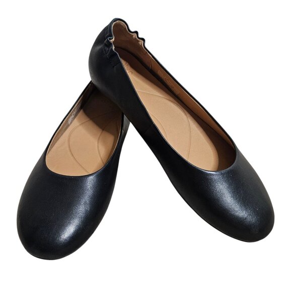Dansko Women's Mollie Slip-On Ballerina Flats SZ 37 US 7 Black Napa Leather - Picture 1 of 10